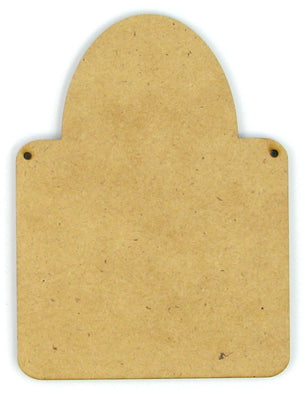 Vertical Oval Square Ornament