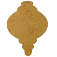 Wide Oval Laser Ornament