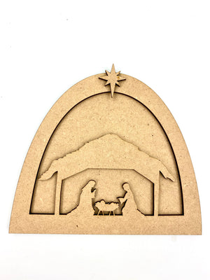 Manger Nativity Ornament
