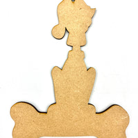 Short Ear Dog Ornament