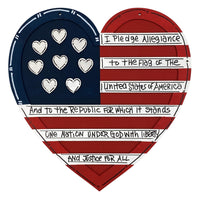 12" Patriotic Heart Frame Board
