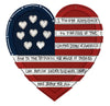 8" Patriotic Heart Frame Board