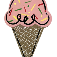 4" Ice Cream Cone