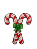 6" Double Candy Cane