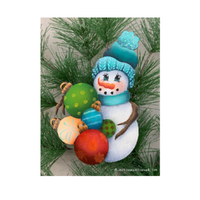 I'm Peeking Out- Snowman Ornament E-Pattern by Linda O' Connell, TDA