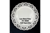 Red Poinsettia Lace Plate Pattern by Chris Haughey