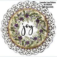 11-1/2" Round Lace Plaque