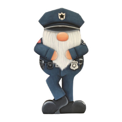 Police Officer Gnome E-Pattern By Jeannetta Cimo