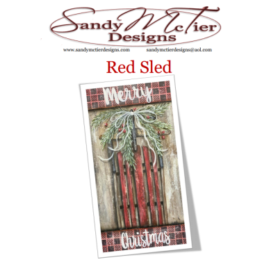 Red Sled E-Pattern by Sandy McTier