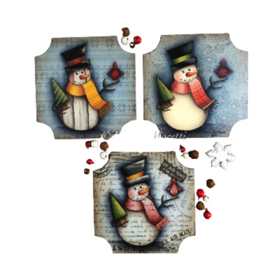 3 Time Snowman By Marika Moretti E-Pattern
