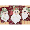 Cotton Candy, Vintage, and Silver Santas Combined E-Pattern By Deb Mishima
