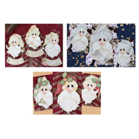 Cotton Candy, Vintage, and Silver Santas Combined E-Pattern By Deb Mishima