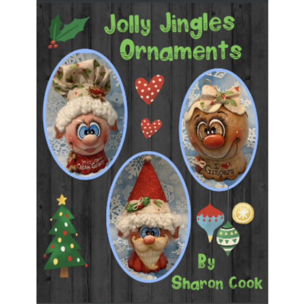 Jolly Jingles Ornaments E-Pattern By Sharon Cook