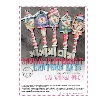 Snowie Peppermint Lantern Keys E-Pattern by Deb Antonick