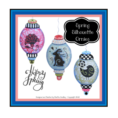 Spring Silhouette Ornies E-Pattern By Martha Smalley