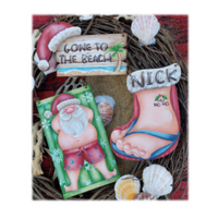 The Vacation Claus Ornaments E-pattern by Sandy Le Flore