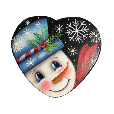 Frosty Treats Heart Lid w/ Glass Bowl E-Pattern by Liz Vigliotto