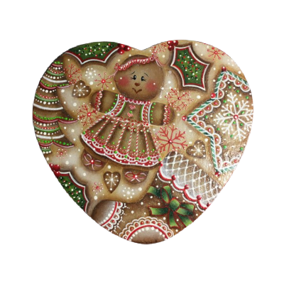 Ginger Treats Heart Lid w/ Glass Bowl E-Pattern by Liz Vigliotto