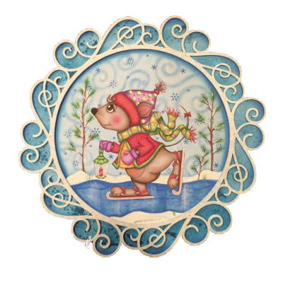 Ice Skatin' Ernie by Sharon Cook