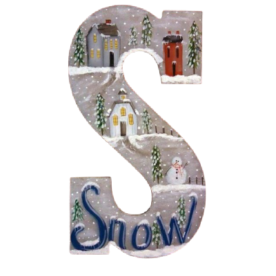 S is for Snow E-Pattern