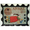 Air Mail Wood Stamp E-Pattern