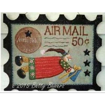 Air Mail Wood Stamp E-Pattern