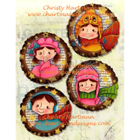 Winter Faces Ornaments E-Pattern by Christy Hartman