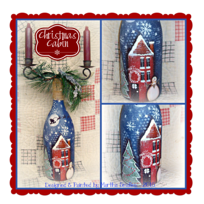 Christmas Cabin  E-Pattern by Martha Smalley