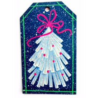 Glittery Tree Ornaments E-Pattern