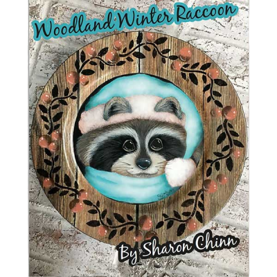 Woodland Winter Raccoon E-Pattern