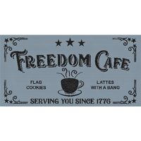 Freedom Cafe Stencil
