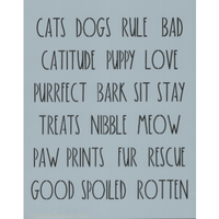 Dunn Inspired Pet Words Stencil
