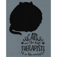 Cats are Best Therapists Stencil