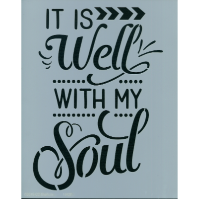 It is Well With My Soul Stencil