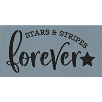 Stars and Stripes Forever Stencil