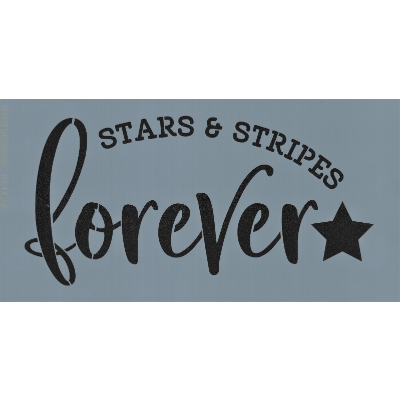 Stars and Stripes Forever Stencil