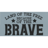 Because of the Brave Stencil