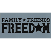 Family Friends Freedom Stencil