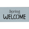 Spring Welcome Stencil