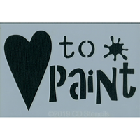 Love to Paint Stencil