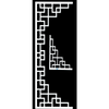 Blocks Corner and Border Stencil- 2pc.