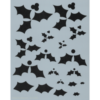 Holly and Berries Stencil