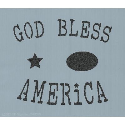 God Bless America Sam Stencil