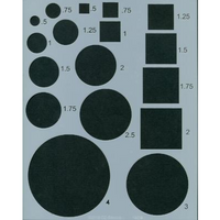 Circles and Squares Stencil