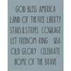 Dunn Inspired Patriotic Words Stencil