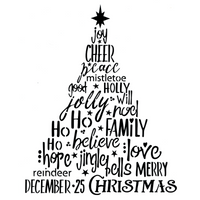 Christmas Word Tree