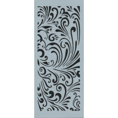 Flourish Border Stencil