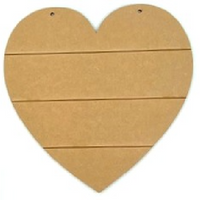 12" Heart Pallet Plaque