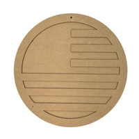 4" Patriotic Round Frame Ornament