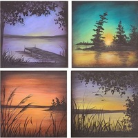 Sunset Coasters E-Pattern by Wendy Fahey